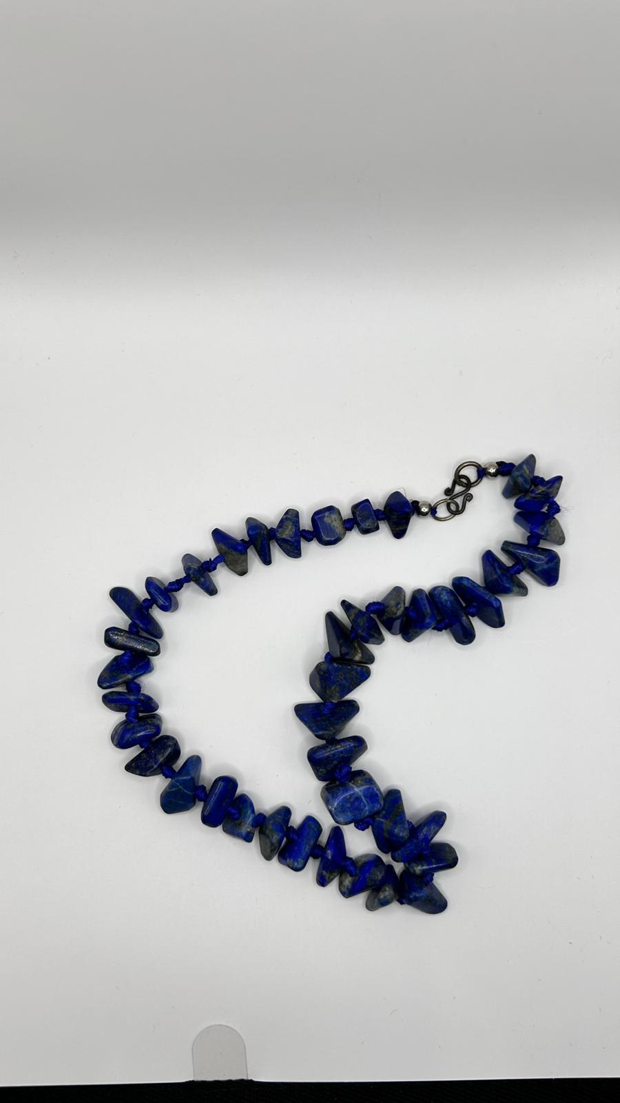 Lapis Lazuli Necklace | Sourced from the World's Oldest Mine | Handmade Deep Blue Gemstone Necklace, Gift for Women, Beaded Necklace