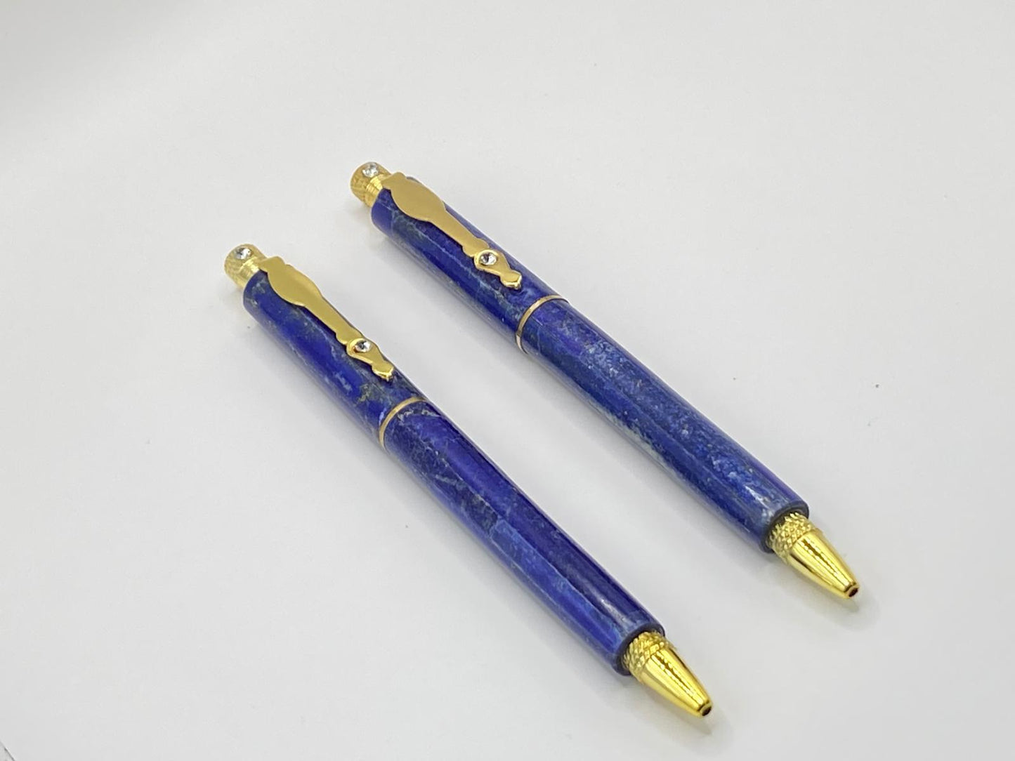 Handcrafted Lapis Lazuli Pen | Authentic Afghan Semi-Precious Stone from the World’s Oldest Mines | Luxury Desk Accessories | Ideal Gift