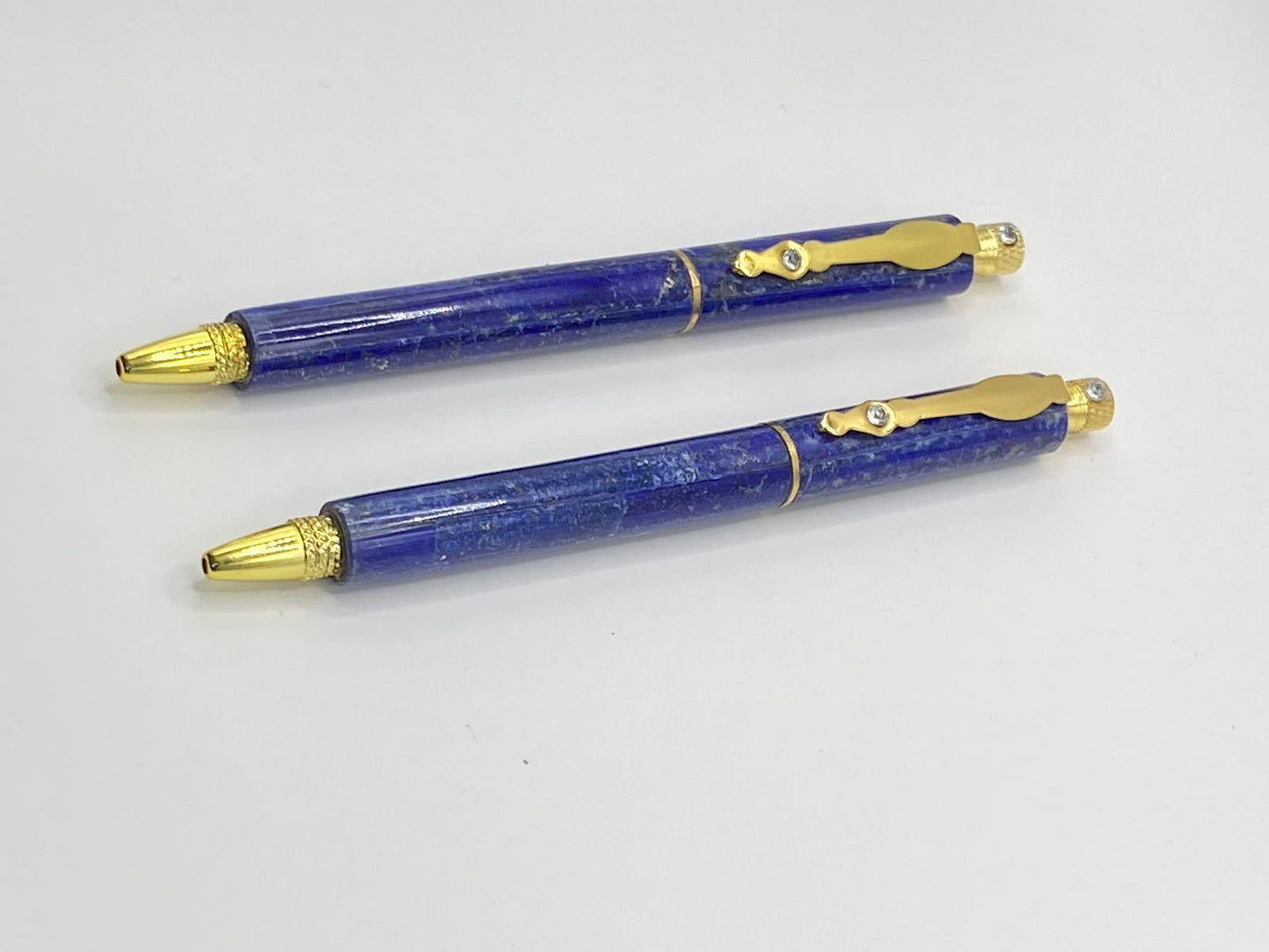 Handcrafted Lapis Lazuli Pen | Authentic Afghan Semi-Precious Stone from the World’s Oldest Mines | Luxury Desk Accessories | Ideal Gift