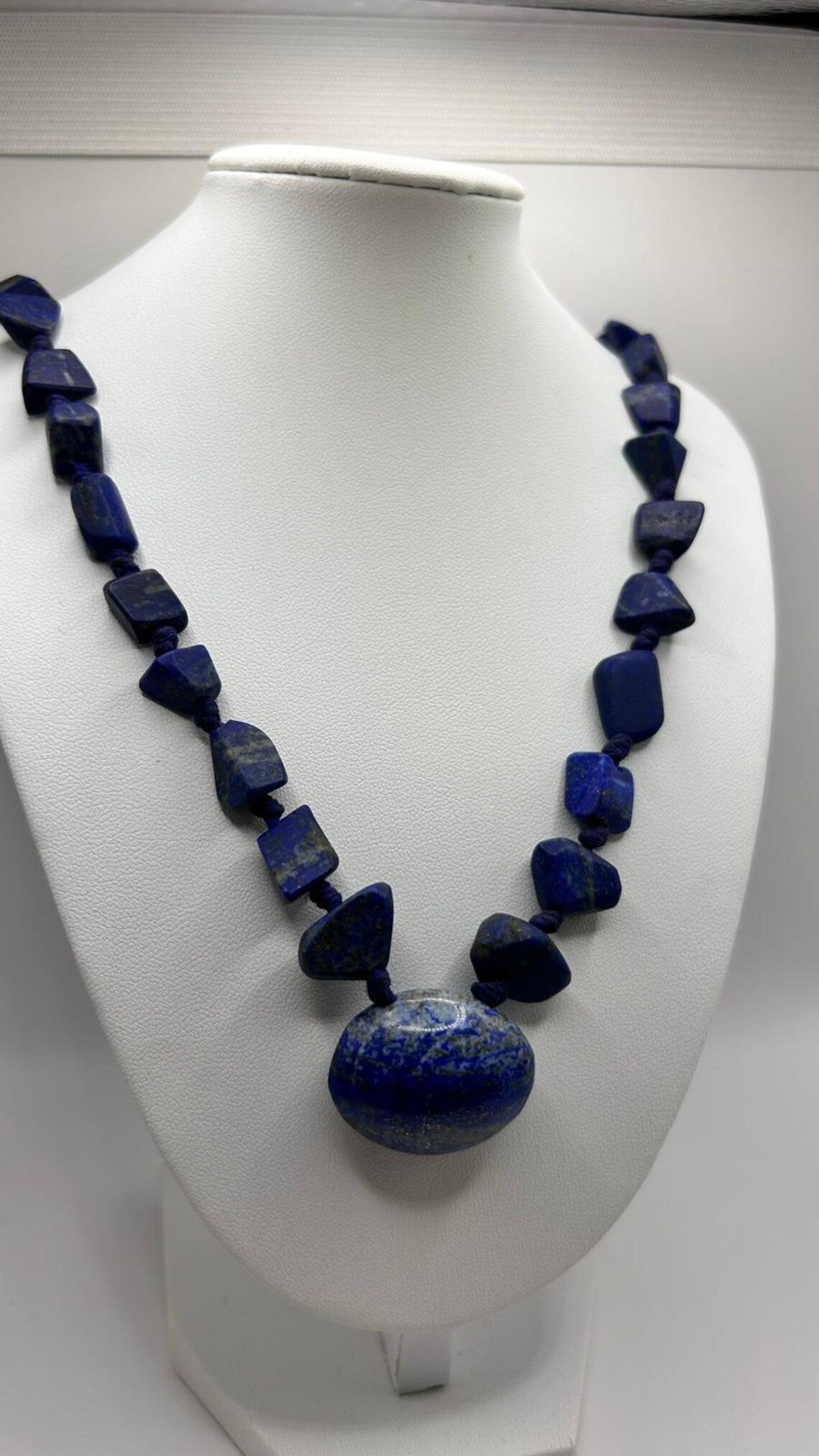 Lapis Lazuli Necklace | Sourced from the World's Oldest Mine | Handmade Deep Blue Gemstone Necklace, Gift for Women, Beaded Necklace