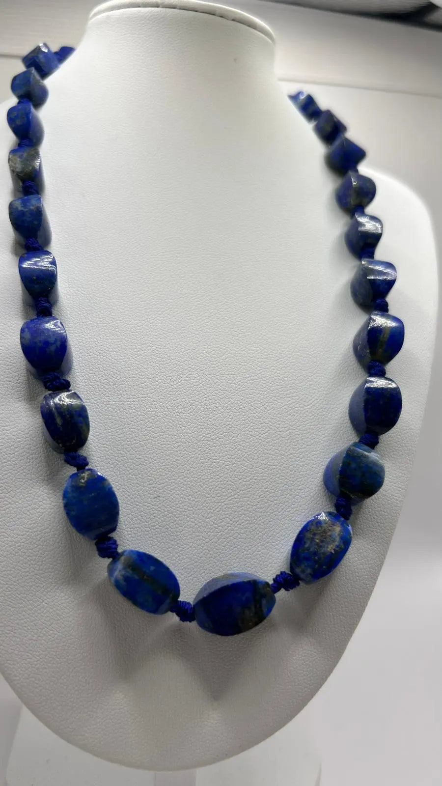 Lapis Lazuli Necklace | Sourced from the World's Oldest Mine | Handmade Deep Blue Gemstone Necklace, Gift for Women, Beaded Necklace