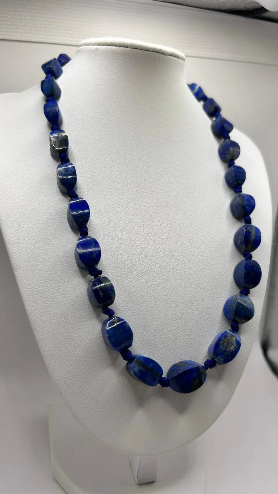 Lapis Lazuli Necklace | Sourced from the World's Oldest Mine | Handmade Deep Blue Gemstone Necklace, Gift for Women, Beaded Necklace